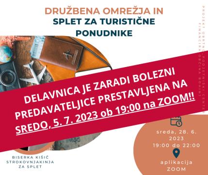 družbena omrežja in splet za turistične ponudnike